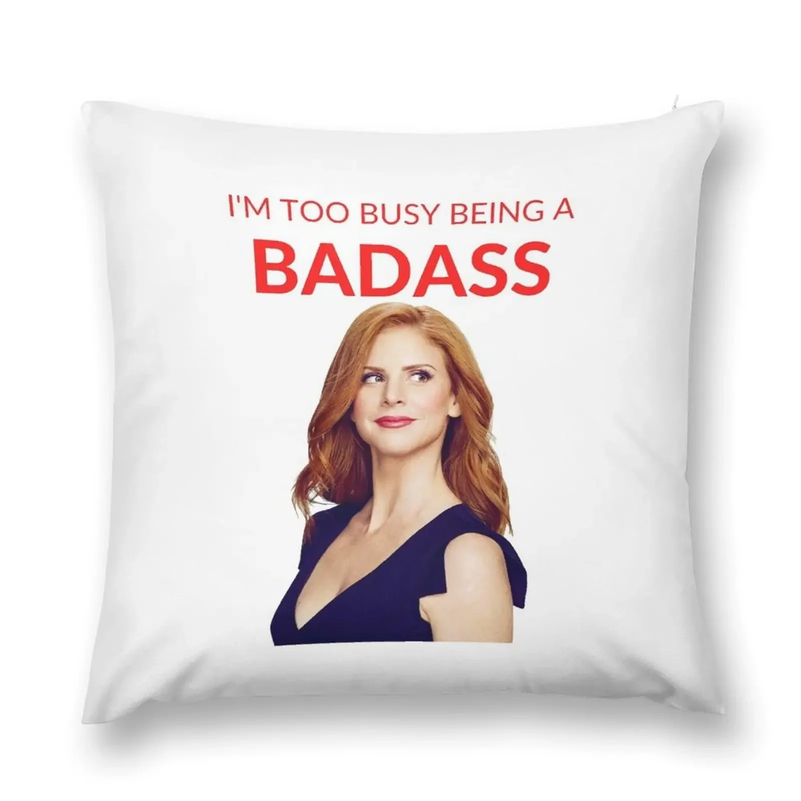 

Suits Donna Paulsen 'Badass' Merch Throw Pillow covers for pillows christmas pillow case autumn decoration bed pillows pillow