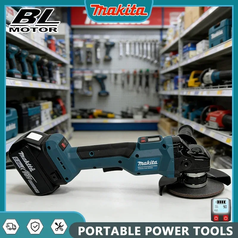 makita-125mm-brushless-electric-angle-grinder-with-digital-display-for-metal-wood-polishing-grinding-18v-battery-compatible