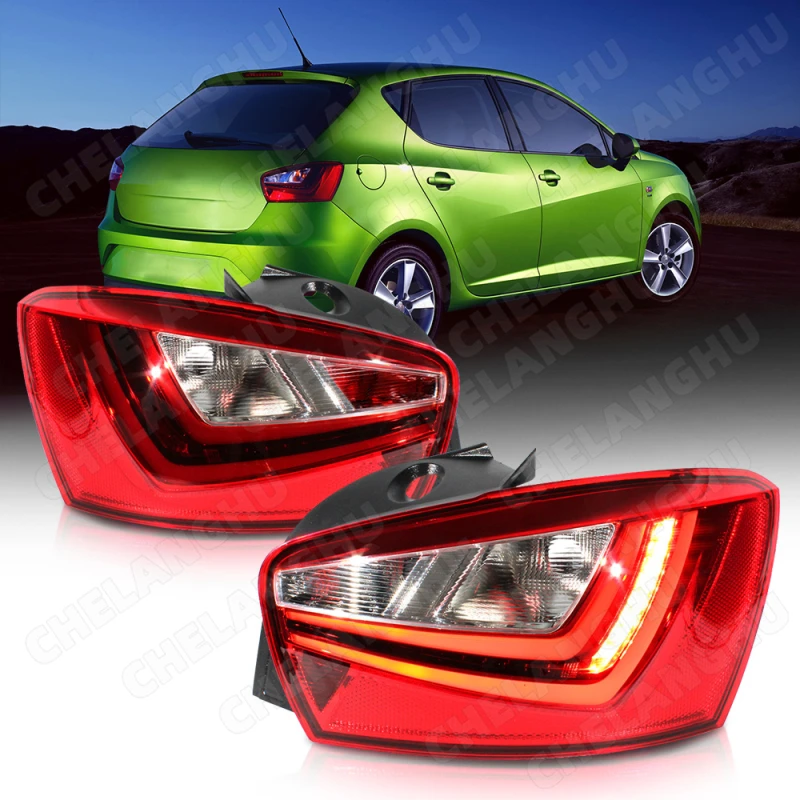 

For Seat IBIZA FR 2013 2014 2015 2016 2017 Pair Left+ Right Side Rear Tail Light Lamp Without Bulbs 6J4945095J 6J4945096J