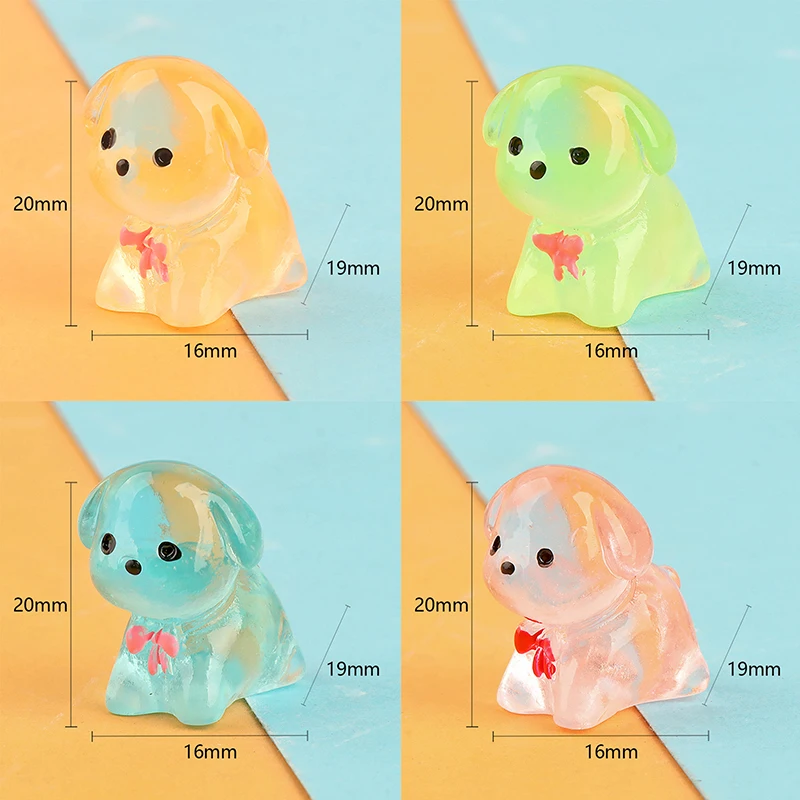 Cartoon Cute Puppy piccoli ornamenti creativo Mini cucciolo artigianato in resina modello animale creativo accessori per la decorazione della casa fai da te