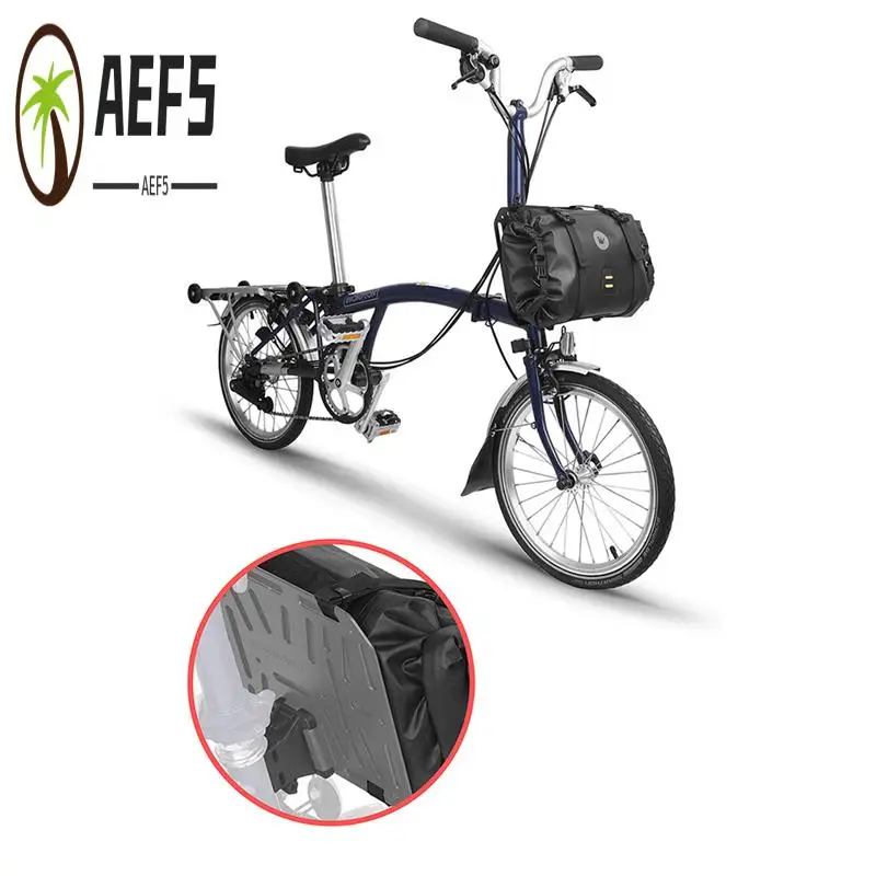 

AEF5-Rhinowalk велосипедная сумка адаптер передняя стойка сумка переноска блок адаптер для Brompton складная велосипедная корзина коробка велосипедный аксессуар