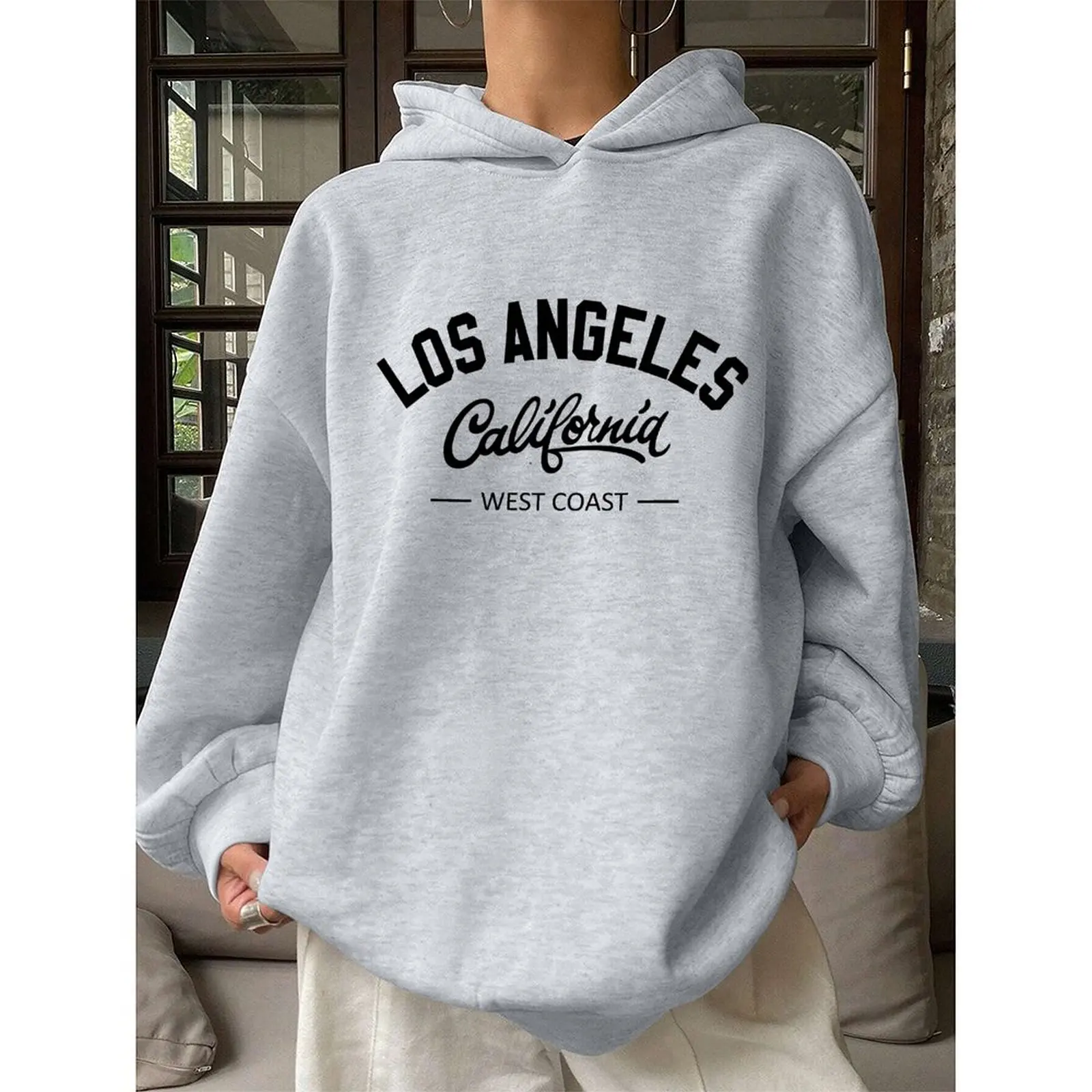 

Women's Sweatshirts Hoodies Loose Casual Sports Pullovers Comfortable Velvet Long Sleeve Sweater Winter Woman Clothes 2025