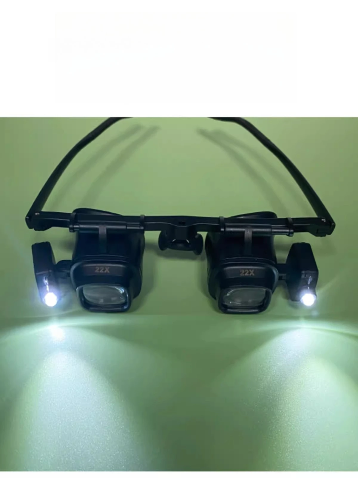 Glasses-type head-mounted magnifying glasses, binocular lamp repair clocks  high magnification, high-definition,