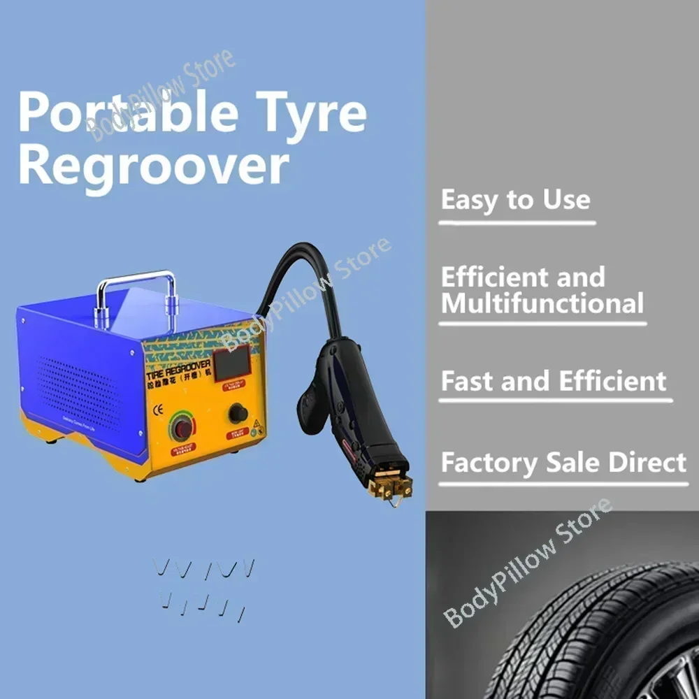 1KW Digital Tire Regroover Tire Rubber Engraving Machine Truck Car Rubber Tyres Grooving Electric Rubber Cutting power Machine