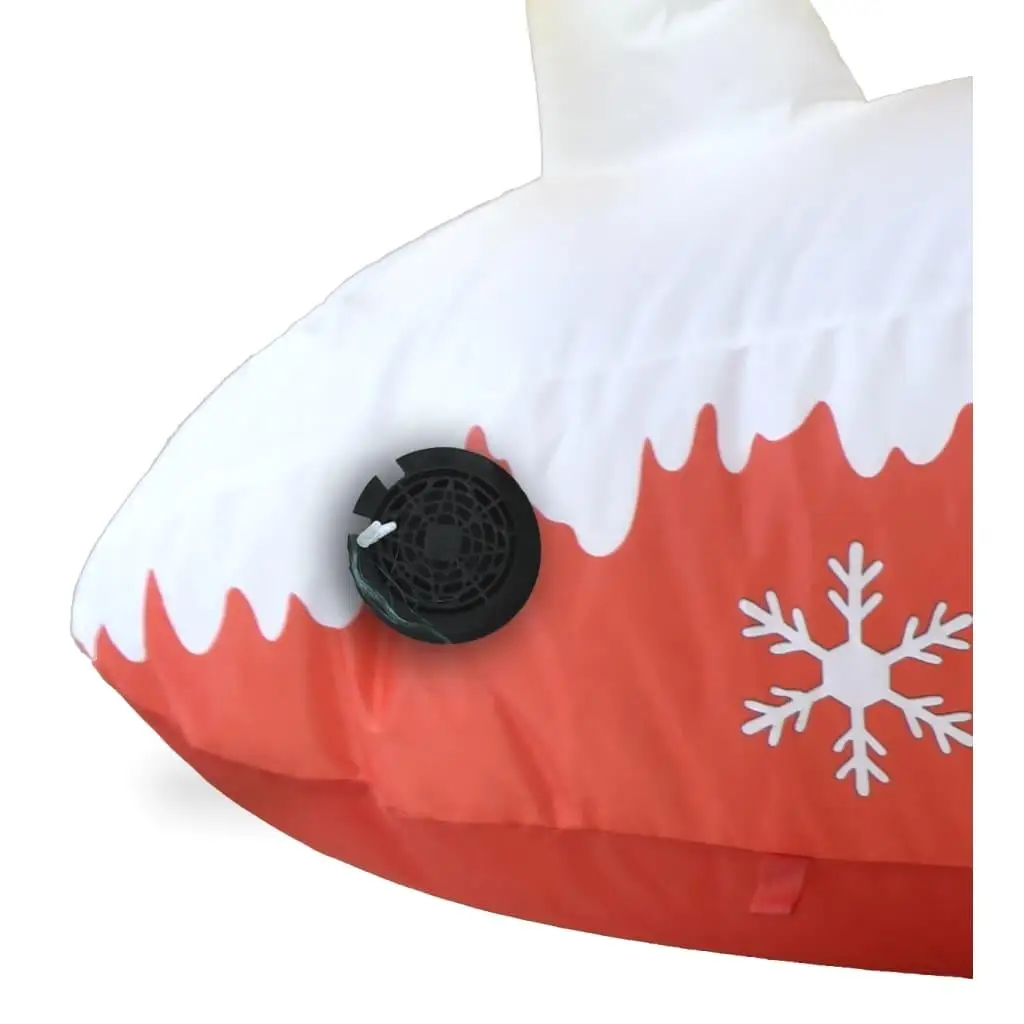 Christmas Inflatable Santa & Reindeer Decoration - 57.1 Inch Festive Holiday Decor