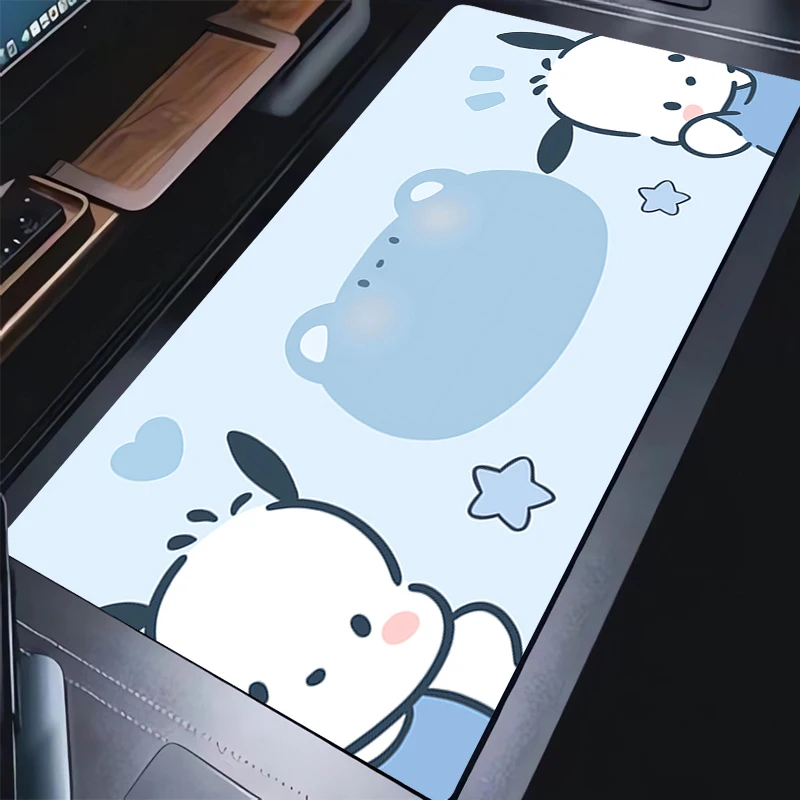 Kawaii Blue Star Mouse Pad Laptop Cartoon Anime Gaming Keyboard Rug XL Pochacco Mousepad PC Gamer Cabinet Desk Mat For Girl Gift