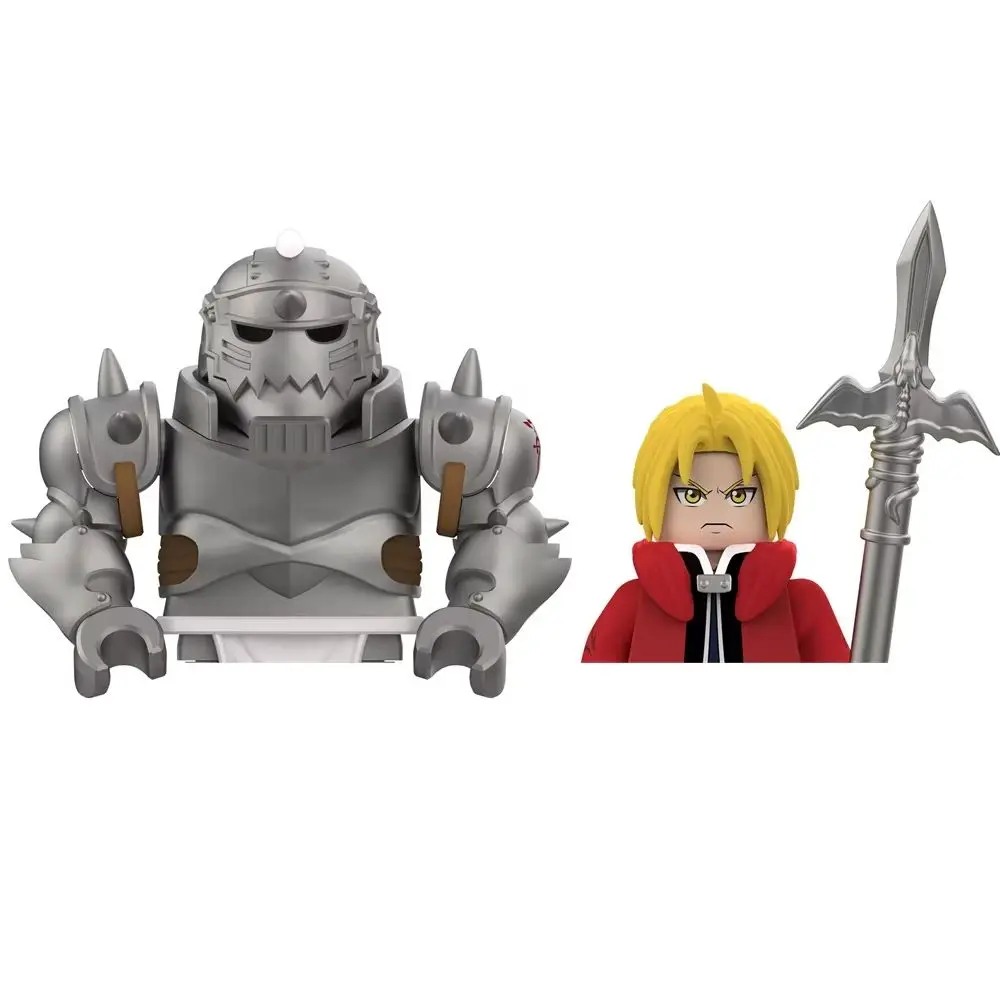 Image of Fullmetal Alchemist Bausteine Edward Elric Mini-Actionfiguren Spielzeug DY571-576
