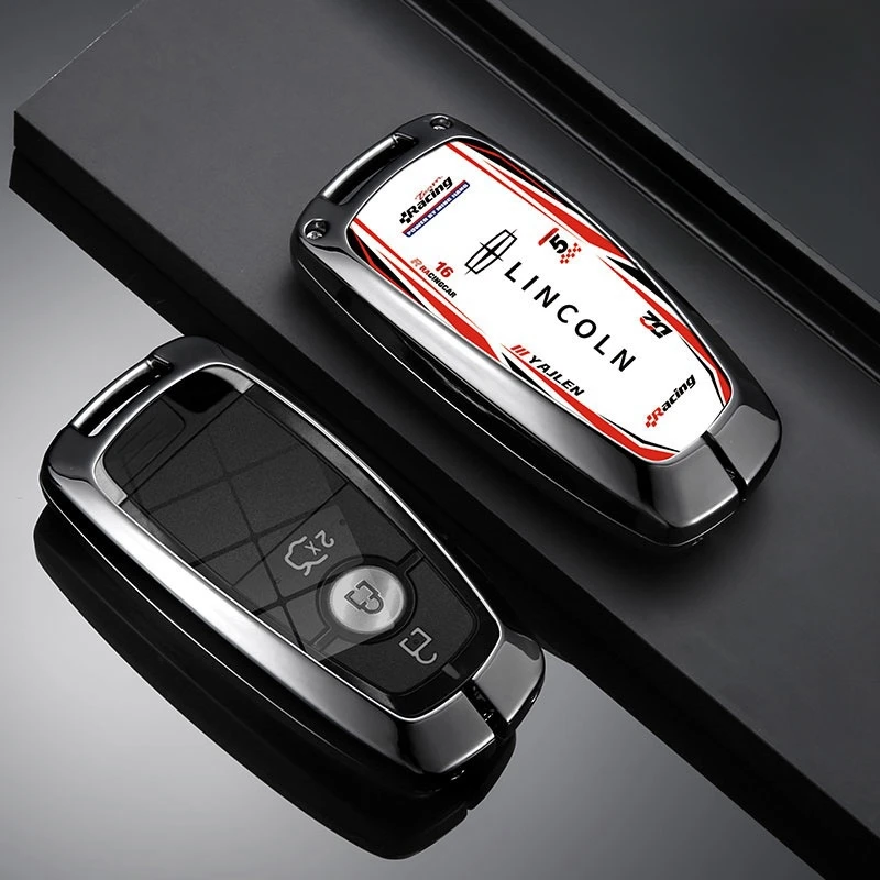 TPU Car Key Cover Case Bag for Lincoln Continental MKC MKZ MKX Navigator Z Nautilus Aviator Corsair 2017 2018 2019 2022 Keychain