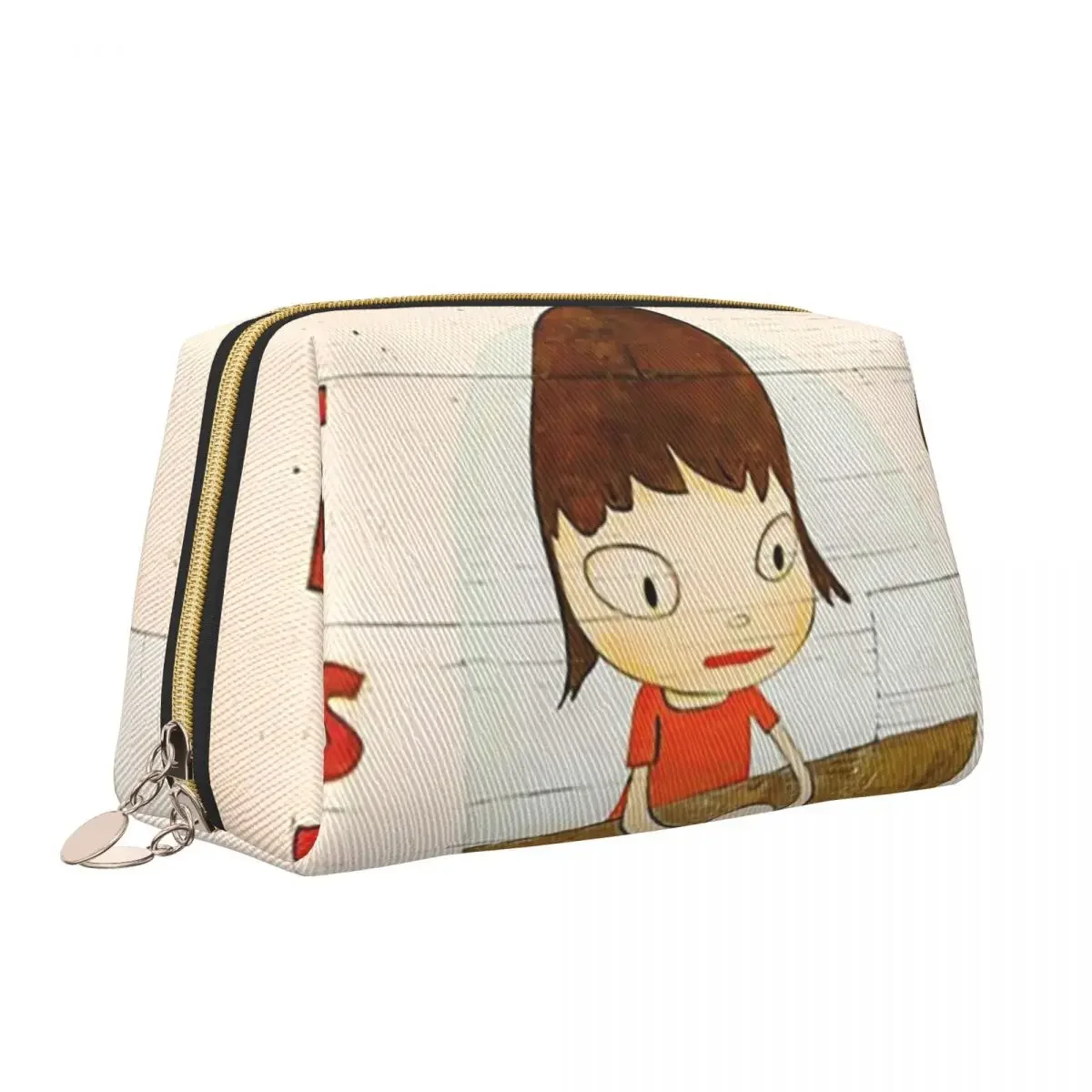 Yoshitomo Nara Bolsa de Higiene Pessoal Feminina, Manga Animação Arte, Maquiagem Portátil, Organizador de Cosméticos, Armazenamento de Beleza, Dopp Kit Box