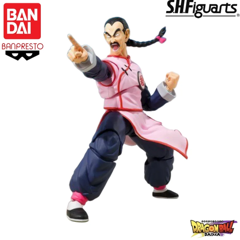 

In Stock Original Bandai S H Figuarts Joint Movable Dragon Ball Tao Pai Pai Action Figure Garage Statue Collectible Ornaments
