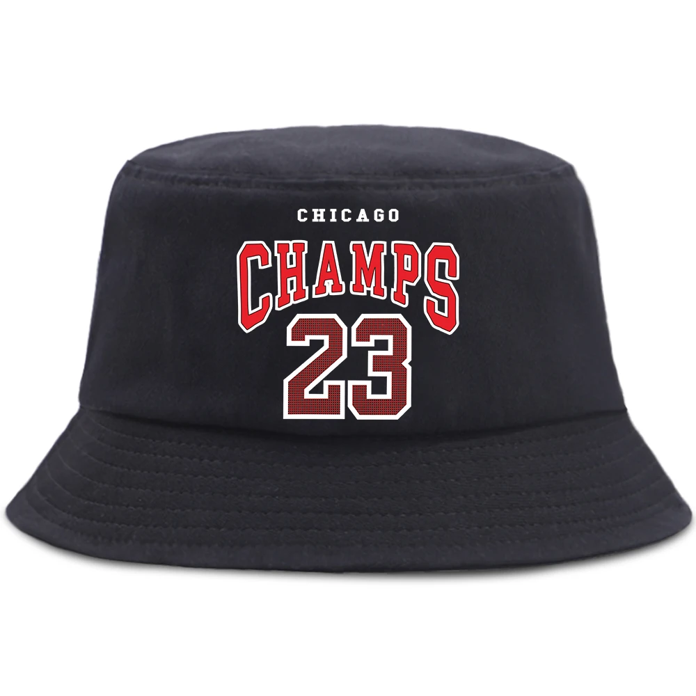 Chicago champs 23 Man Bucket Hats Hero Fishing Fisherman Hat Saitama Brand Quality Summer Men\'s Panama Caps Woman Men Bob Hat