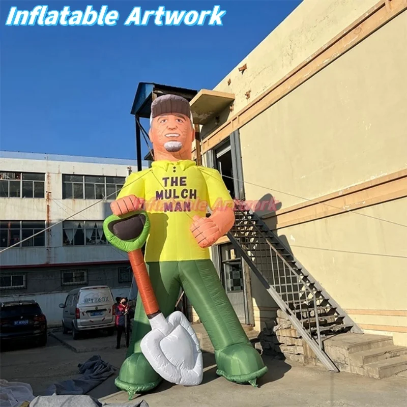 Globos enormes personalizados, personaje gigante de trabajador para juguetes de decoración al aire libre