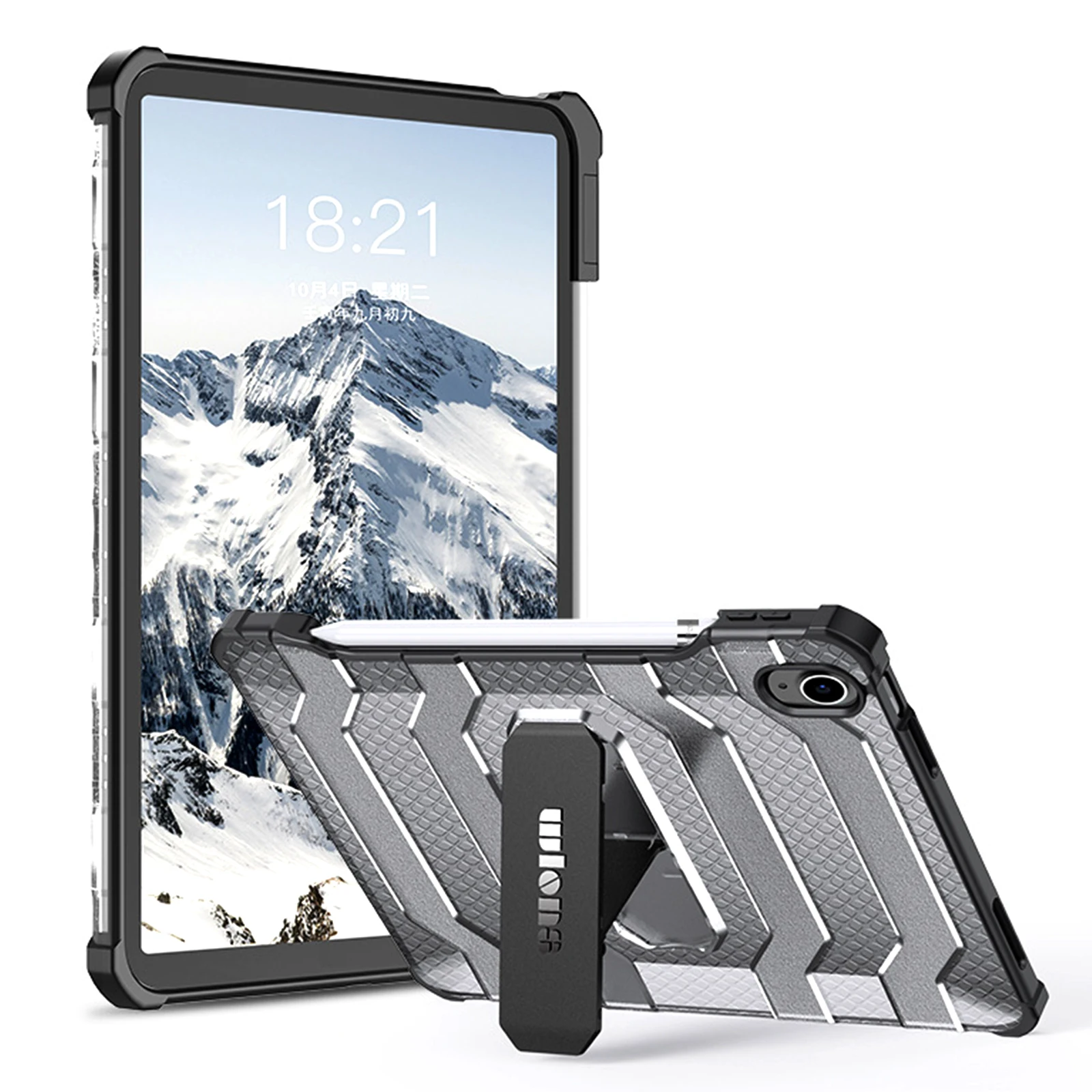 Military Anti Fall Shock Proof Rugged Kickstand Cover for Apple IPad Pro 12 9 11 10 5 2020 2021 Clear Case for Ipad Air4 Pro10.5