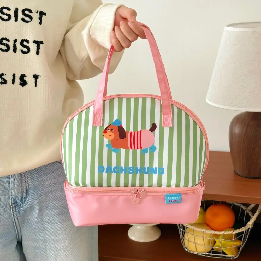 

Cartoon Cartoon Cat Lunch Bag Large Capacity Lightweight Korean Style Handbag Handheld Bag Fashion Design Small Tote Bag Girls
