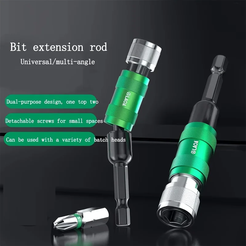 LAOA 1/4 inch Head Extension Rod for Hex Bits Multifunction 6.35mm Electric Extension Rod Pendulum Tail Connecting Rod Hand Tool