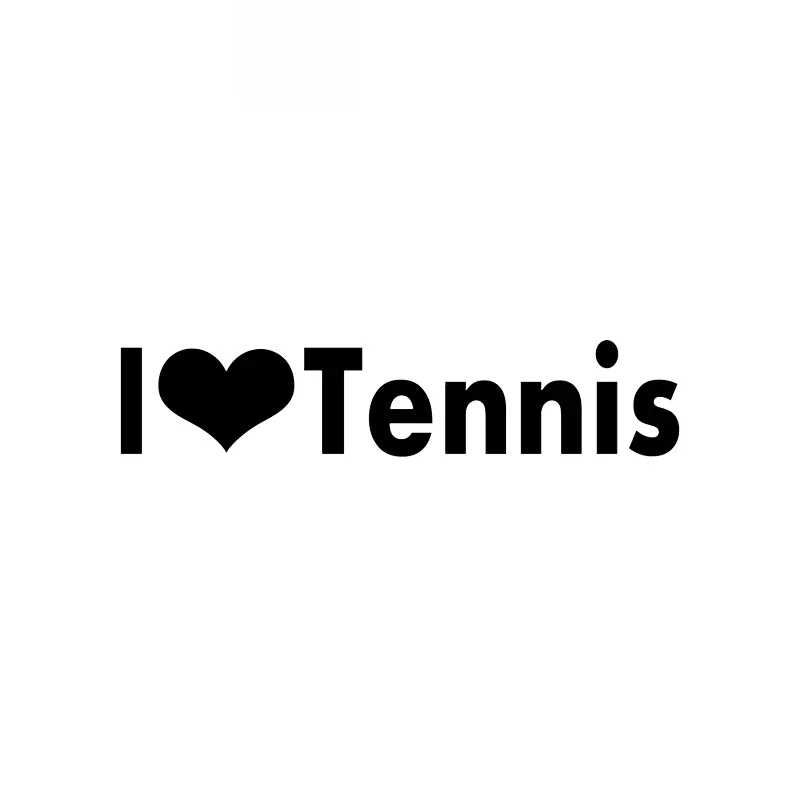 

The Coolest I Love Tennis Sports Decals Car Decoration Personality Pvc Car Window Waterproof Stickers Black/white, 15cm * 3cm