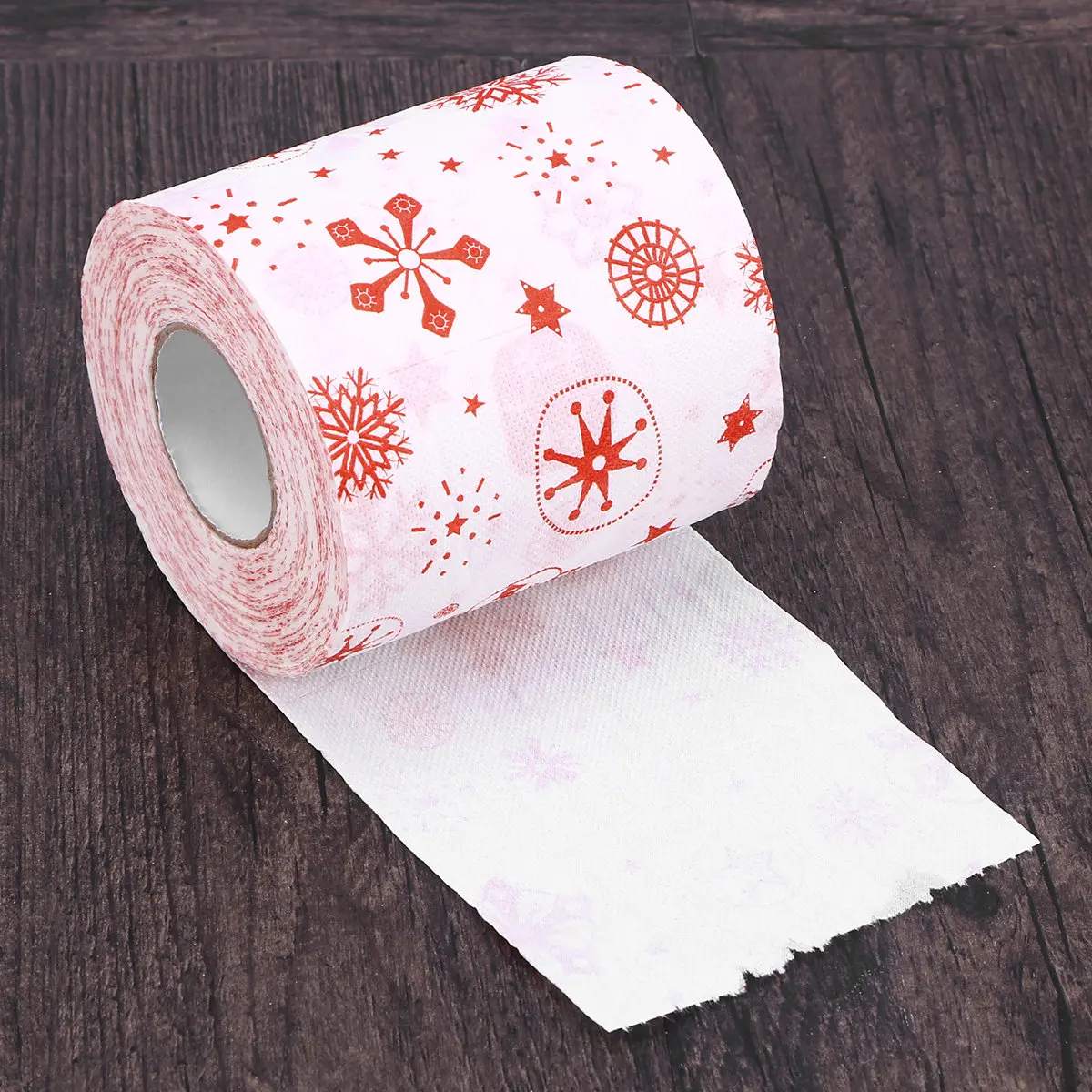 2 Layers Santa Claus Printed Roll Creative Hygienic Table Toilet Paper For Christmas Party Home Cafe Restaurant Use Tissue Roll