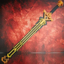 Samurai Sword Building Blocks Anime Ninja Weapon Model Assembly Bricks Boys Toy Idea Desktop Decoration Children Birthday Gifts