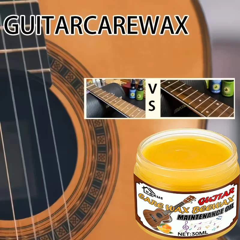 30ml Premium Guitar Polish,Premium Guitar Wax, Beeswax Polish for Guitars, Violins, Ukuleles ,Guitar Violins Care Beeswax String