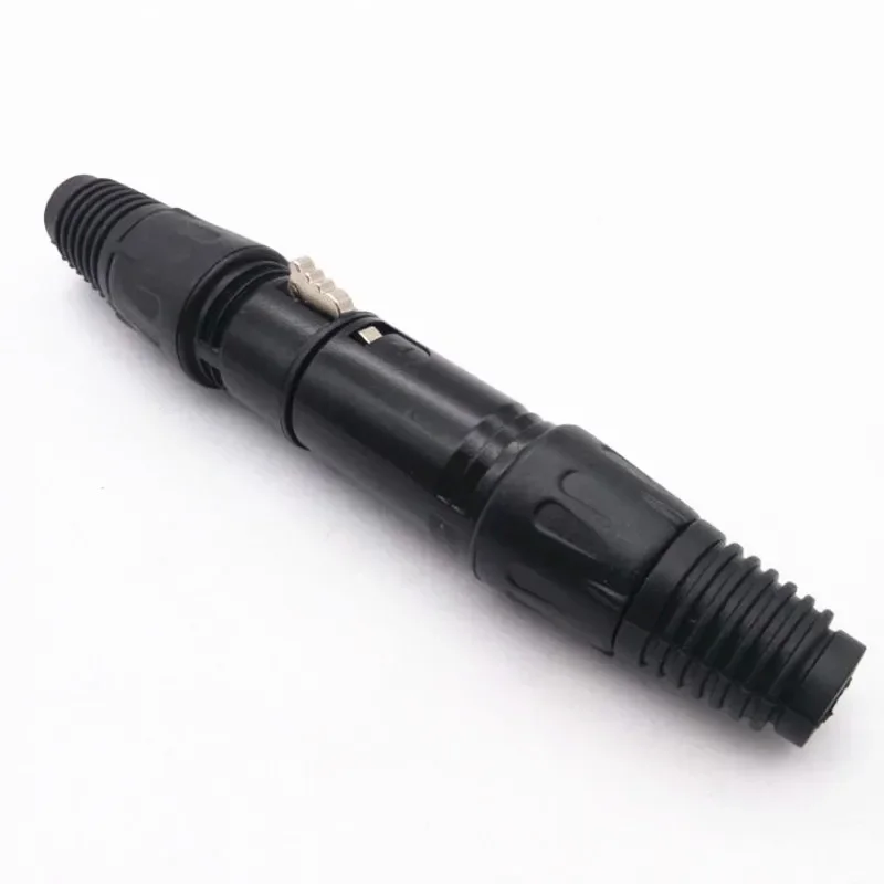 10Pair XLR DMX 3 Pin Male&Female Black Three-core Microphone XLR Balanced Canon Head Microphone Cable Connector