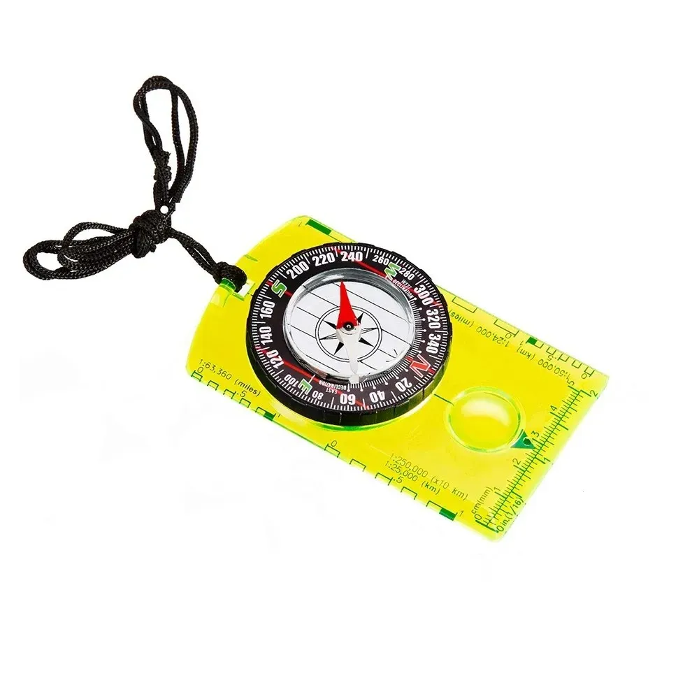 Multifunction Compass Outdoor Navigation Gadget Sports Hiking Mountaineering Map Scale Compass Survival Camping Emergency Tools