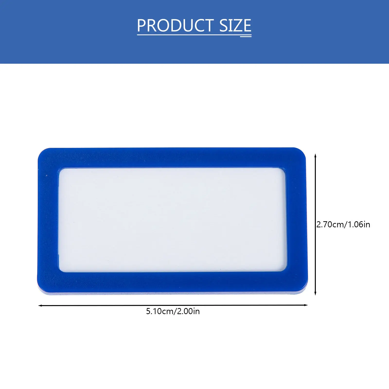 10Pcs Magnetic Name Tags Holder Easy Insert Paper Cards Compact Design for Magnetic Surfaces Shelf Labels File Organization Sign