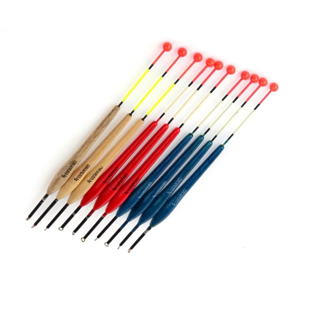 FISH KING 10PCS Fortune Paulownia Wood Fishing Float 2g 3g 4g 5g Bobber Boyas Carp Fishing Acesorios