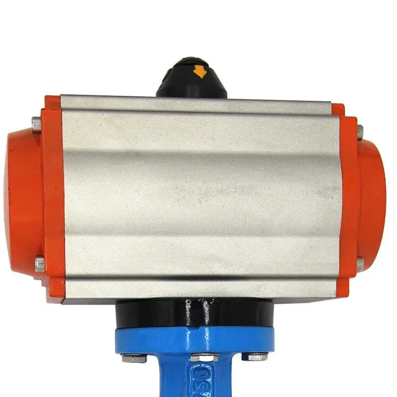 Pneumatic silicon wafer butterfly valve sealed industrial pneumatic control valve