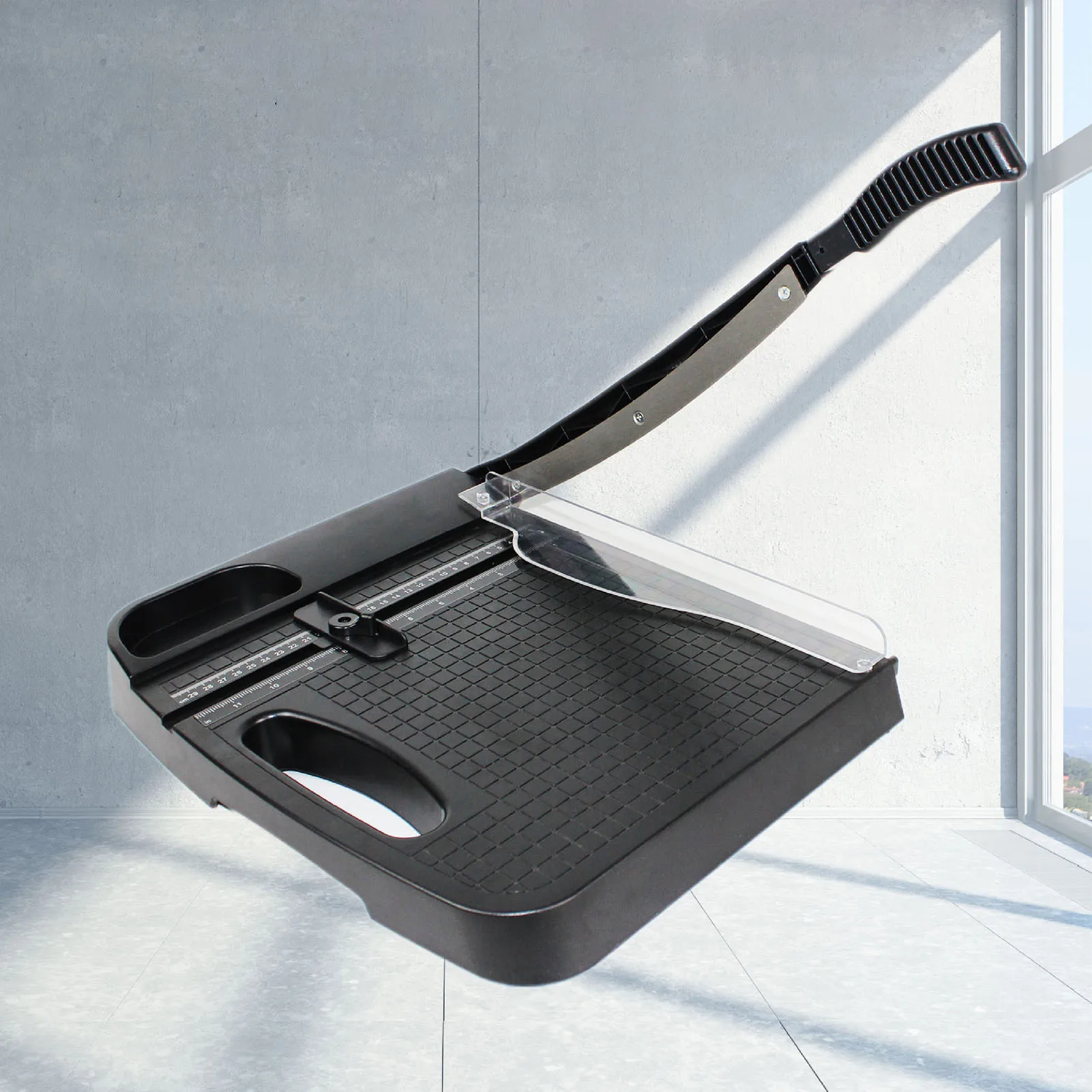 【New】A4 Paper Cutter 12 Inch Cut 12 Sheet Capacity Portable Letter Size Paper Trimmer for Office School Home