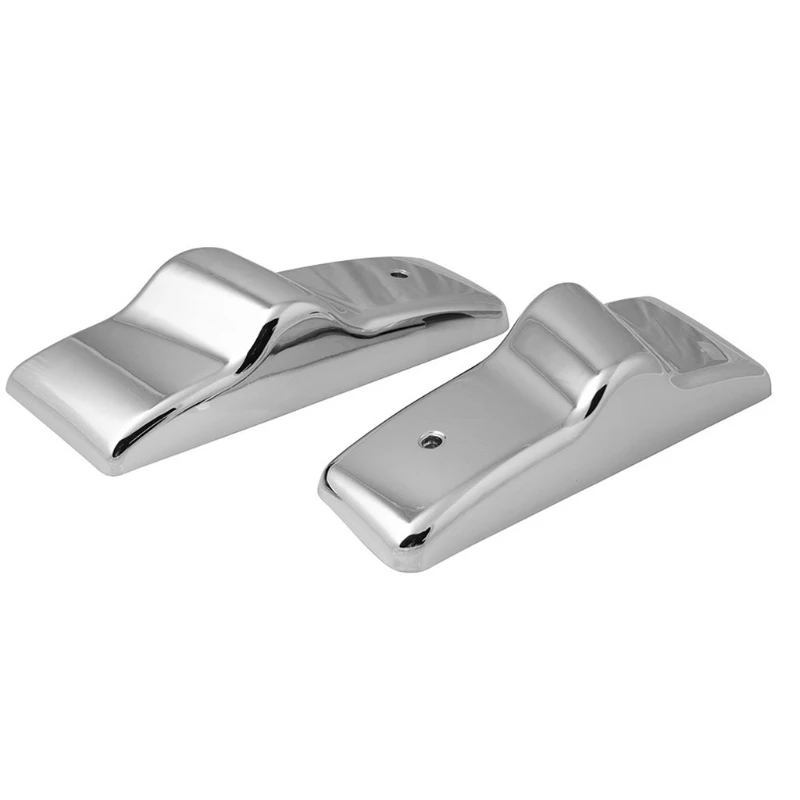 Stainless Steel Chrome-Mirror Left Right Bracket Trim Cover 2 Pieces for Freightliner-Columbia Century