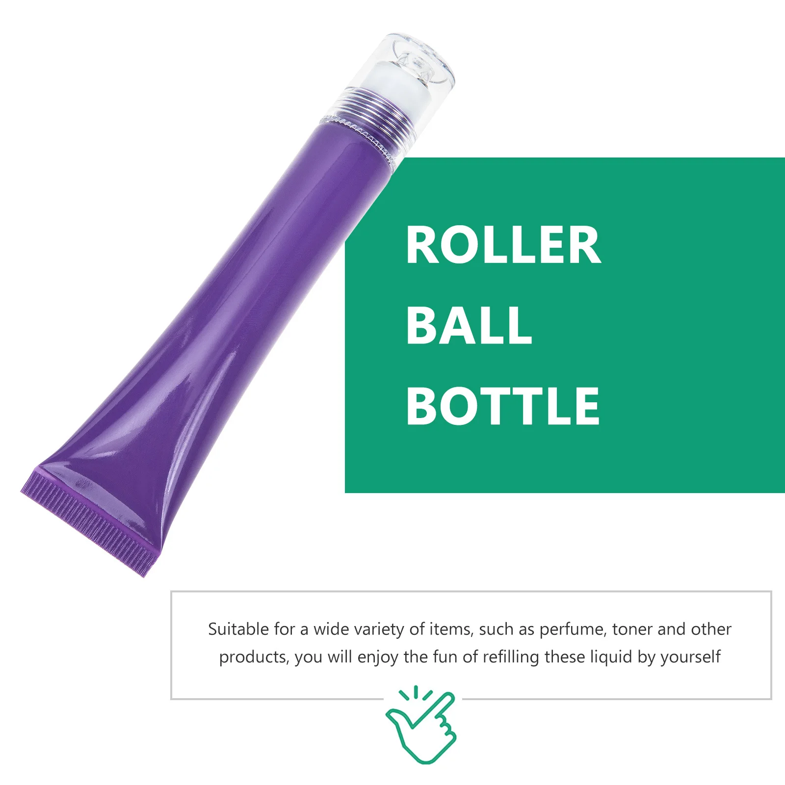 

2Pcs Essential Oil Cosmetics Roller Bottles Leakproof Dispenser Container Portable Travel Lotion Cream Container Skin Care Tube