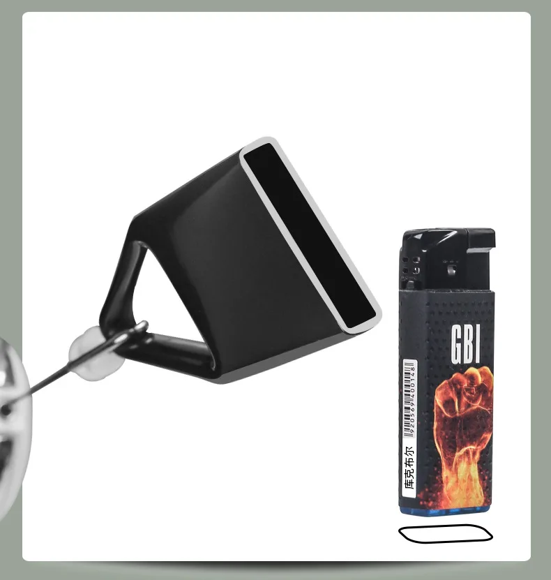 Silikon Feuerzeug Einziehbarer Schlüsselanhänger Schutzhülle Halter Leine Safe Stash Clip Cover Raucherzubehör – Detail 3
