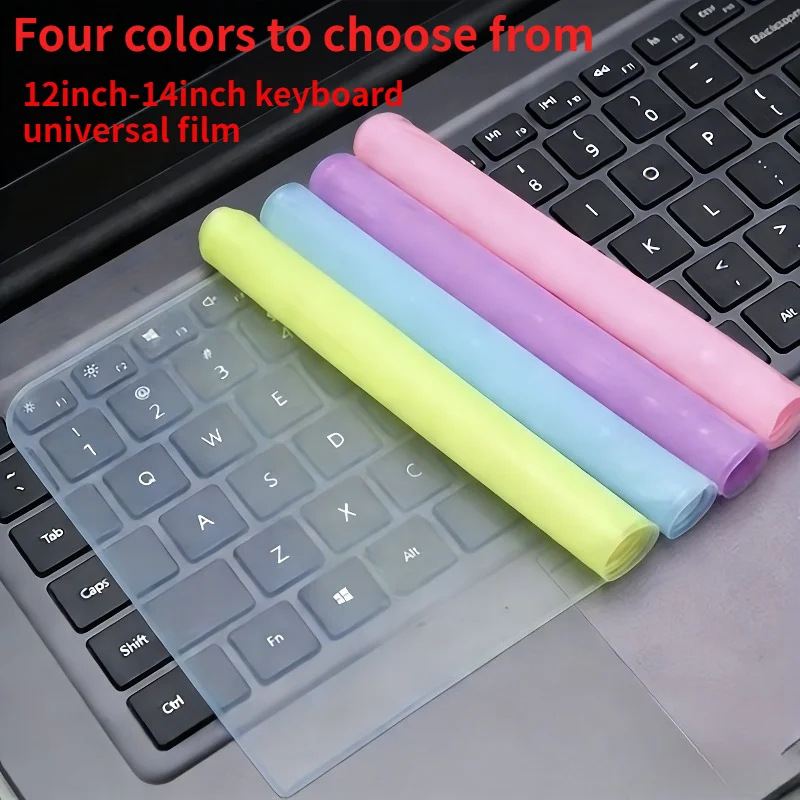 1PC Laptop Keyboard Film, Suitable for 12inch to 14inch Universal Film, Colored Dust Cover, Available in Four Colors