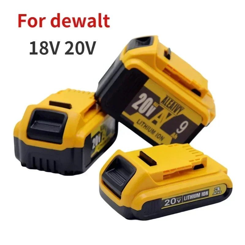 Batería de repuesto de litio de 18V 20V 3.0Ah 6.0Ah 9.0Ah para Dewalt 20 voltios máx. DCB206 DCB205 DCB204 DCB203 DCB200 batería de herramientas
