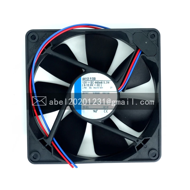 BRAND NEW ORIGINAL 4412F/2D 4412 F/2 D DC 12V 5.3W COOLING FAN 12025 12CM 120*120*25MM