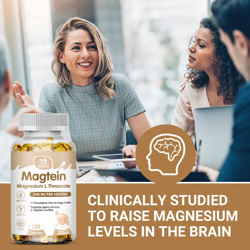 Magtein Magnesium L-Threonate Capsules, Highly Absorbed Cognitive Function