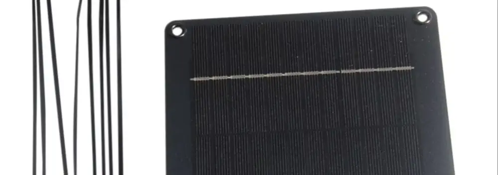

4W 12V Solar Panel, 0-330A Current Interface, Type-C, Solar Powered For Home Lighting And Security Systems 3mCable Required