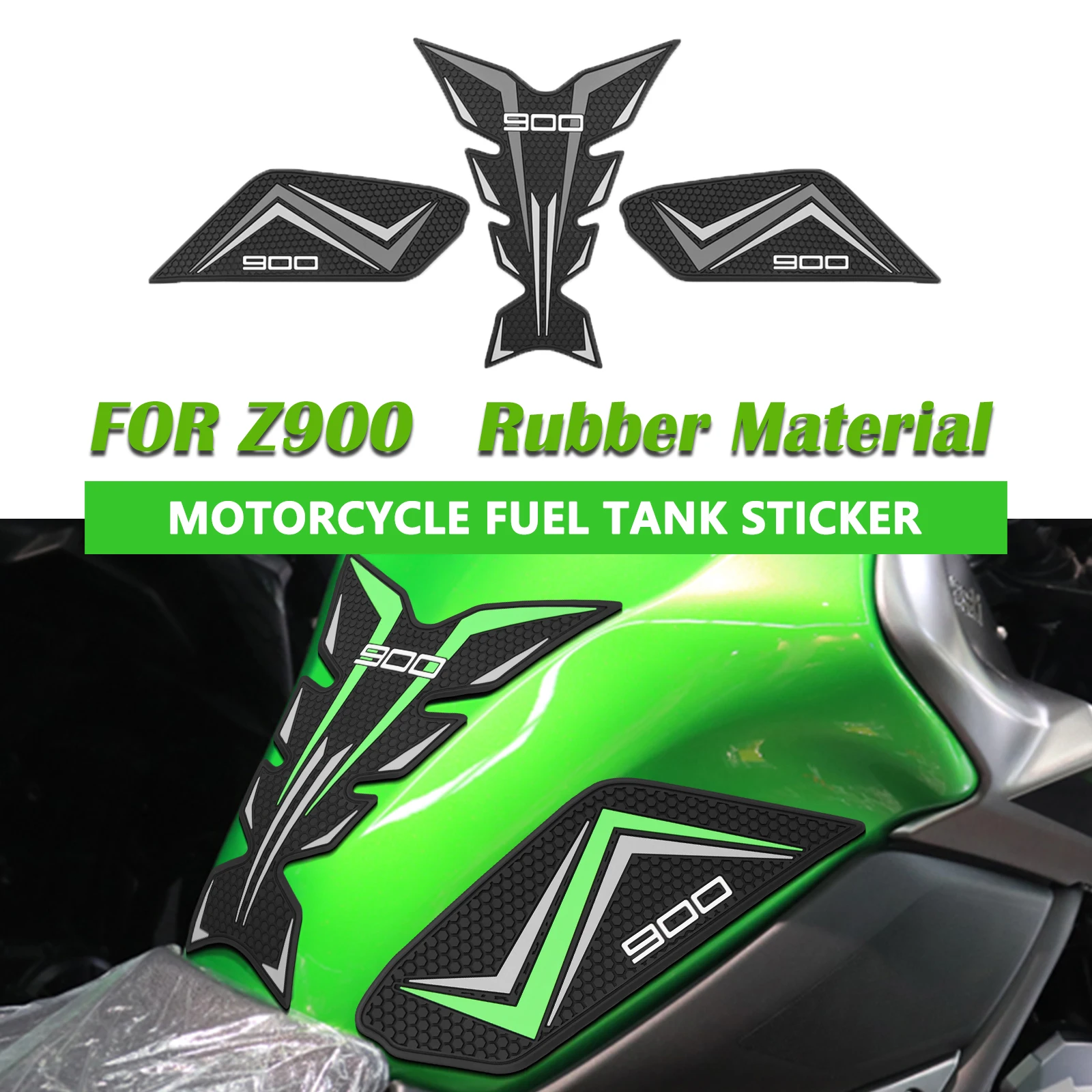 

For Kawasaki Z900 z900 Z900 SE 2025 New Motorcycle fuel tank pad protector sticker decal fuel tank knee pad Fuel tank sticker
