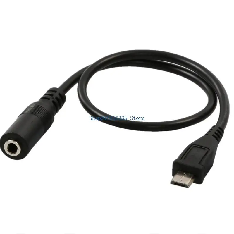 Micsros USB 5P Adapter Cable 3.5mm Female Audios Cable Cord for Clip Mics