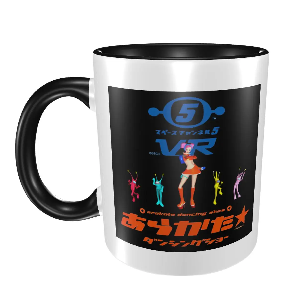 

Space Channel 5 Ulalas Swingin Report Show Mug Funny Ceramic Coffee Cups Tea Mugs Milk Cup Drinkware Gifts for Friends