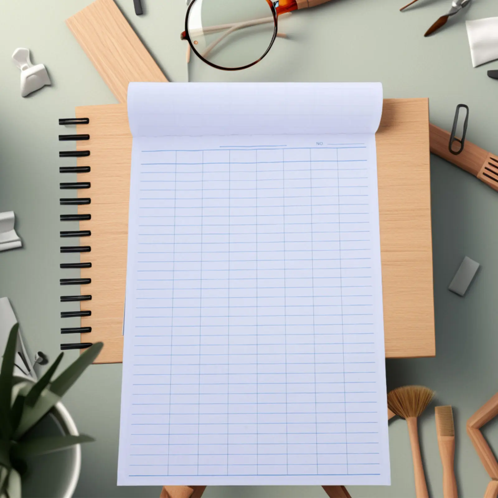 Carnet de gestion des stocks grand format, carnet de comptabilité colonné pour la comptabilité d'entreprise, le contrôle des stocks et la finance