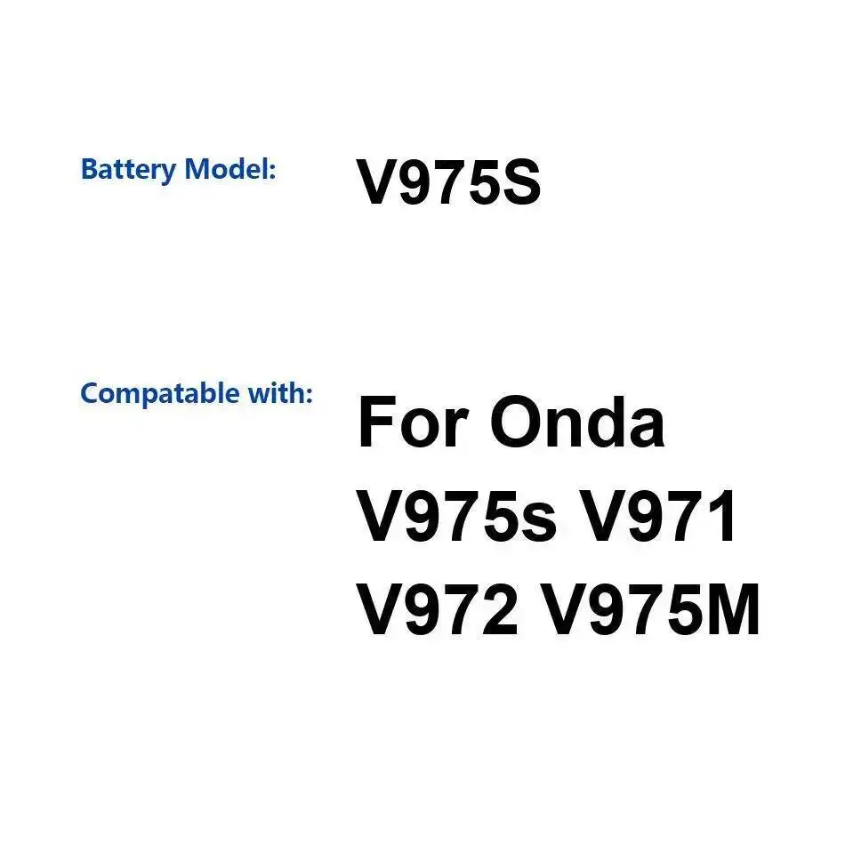 

12000Mah Premium Replacement Laptop Battery For Onda V975s V971 V972 V975M