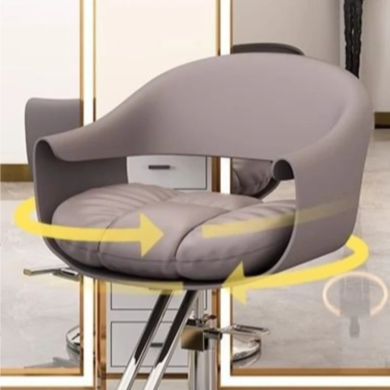 Modern Luxury Style Hair salon chair lounge high-end barber shop saloon chair ergonomic frisur stuhl Hairdressing furniture 5