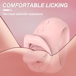 Tongue Licking Vibrator for Women Clitoris Sucker Swing Oral Nipple Stimulator Female Sex Toys Adults Goods for Couple