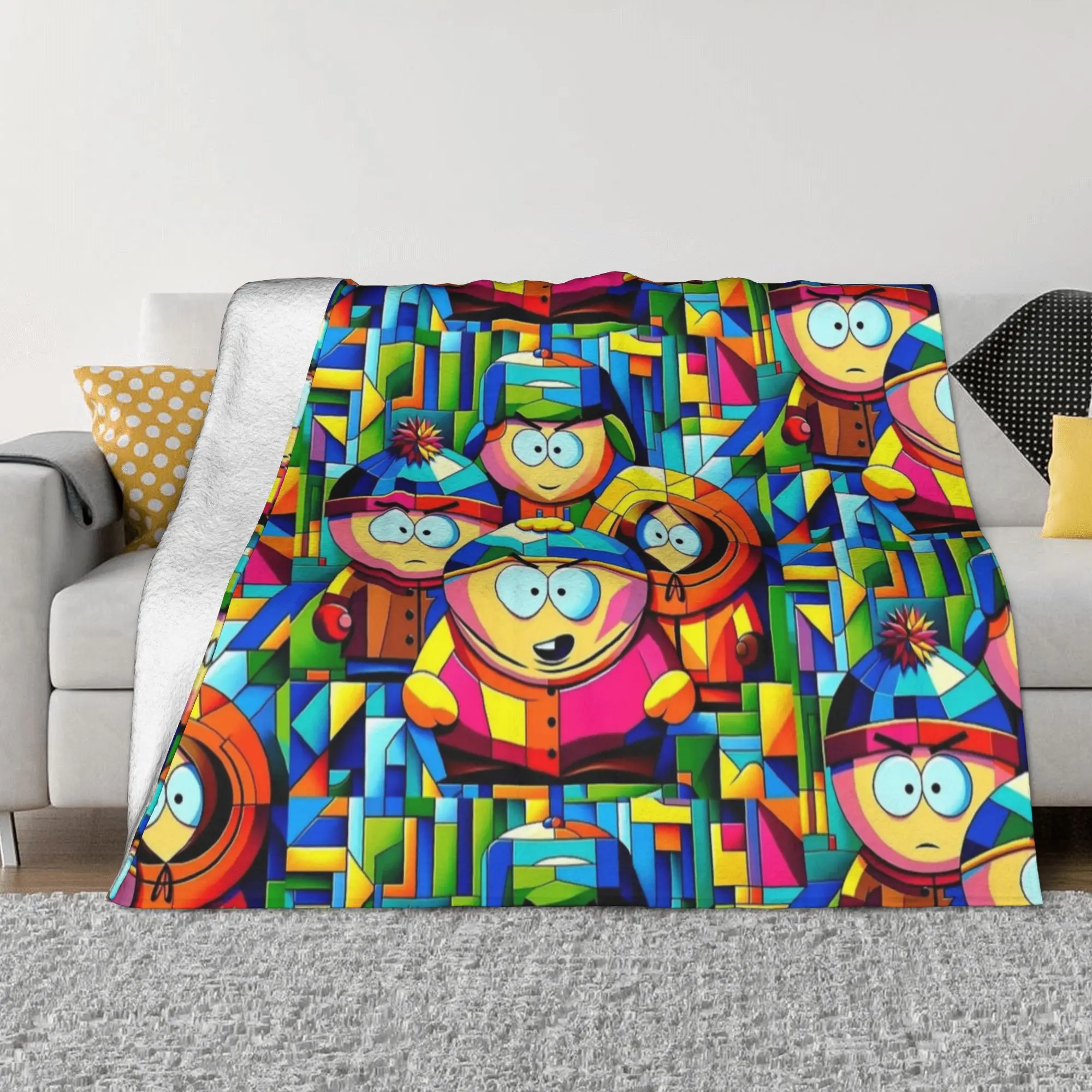 South Boys Kenny  Blanket Southparkk Cartoon Flannel Novelty Warm Throw Blankets for Home Textile Decor