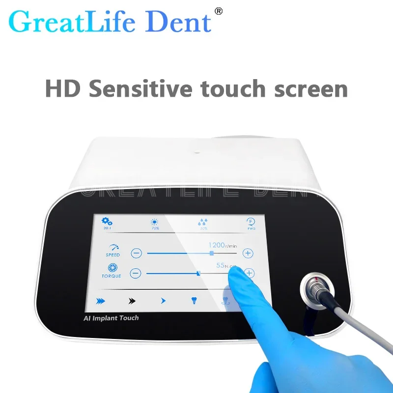 GreatLife Dent Dental Implant Motor Surgical Micromotor Drilling Motor With LED 0~80N.cm 20:1 Oral Irrigator Implant Device