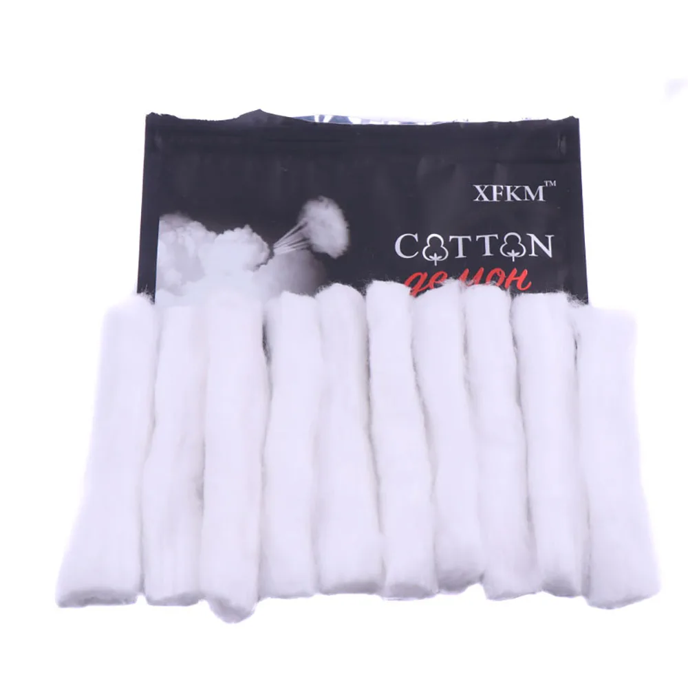 XFKM Devil Cotton 1 2 5/Bags XFKM Cotton for RBA RDA DIY Coil Cotton Bacon Cleaning Organic Cotton