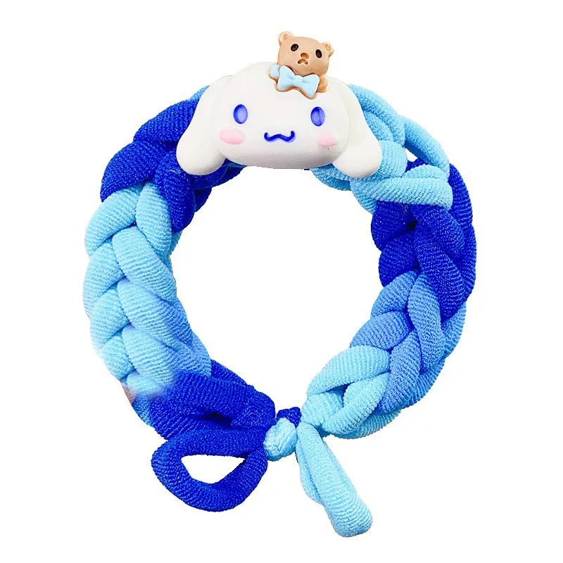 Miniso Sanrio الكرتون سوار رئيس حبل شريط مطاطي تجديل الشعر حبل الأطفال دائرة الشعر طالب زوجين اليد الملحقات