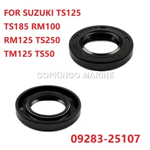 2Pcs Boat Motor OIL SEAL 09283-25107 FOR SUZUKI outboard 25X44X7 TS125 TS185 RM100 RM125 TS250 TM125 TS50