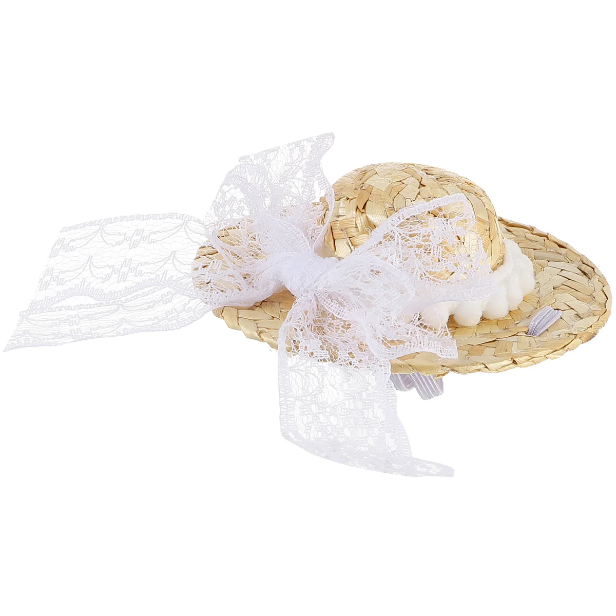 

Pet Straw Hat Charming Cat Decorative Bowknot Photo Prop Soft Comfortable Woven Cap For Daily Wear Parties Dog Hat Pet Supplies